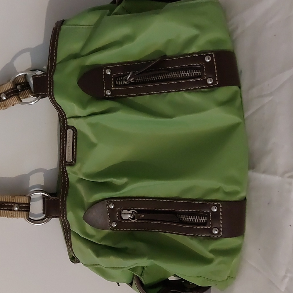 Franco Sarto green nylon shoulder bag - Picture 2 of 8